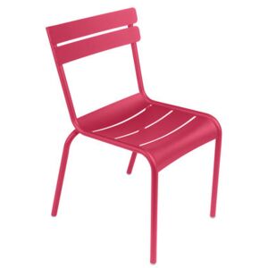 Luxembourg Stacking chair - / Aluminium by Fermob Pink