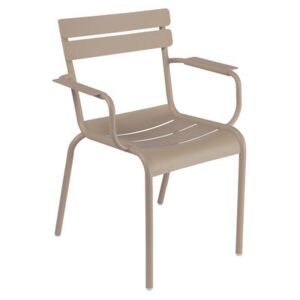 Luxembourg Stackable armchair by Fermob Brown/Beige