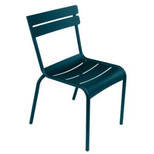 Luxembourg Stacking chair - / Aluminium by Fermob Blue