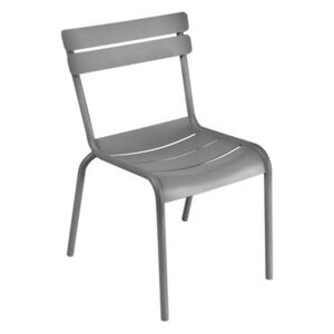 Luxembourg Stacking chair - Metal by Fermob Grey/Silver/Metal