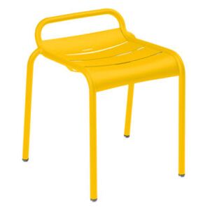 Luxembourg Stackable stool - / Aluminium by Fermob Yellow