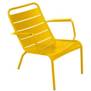 Luxembourg Low armchair by Fermob Yellow