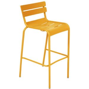 Luxembourg Bar chair - H 80 cm - Metal by Fermob Yellow