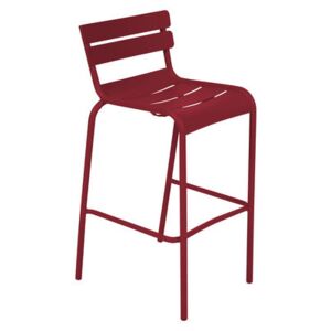 Luxembourg Bar chair - H 80 cm - Metal by Fermob Red