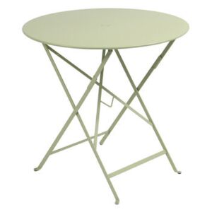 Bistro Foldable table - Ø 77cm - Foldable - With umbrella hole by Fermob Green