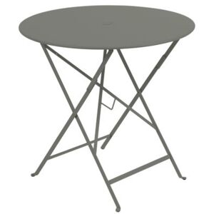 Bistro Foldable table - Ø 77cm - Foldable - With umbrella hole by Fermob Green/Grey