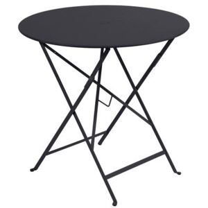 Bistro Foldable table - Ø 77cm - Umbrella hole by Fermob Grey