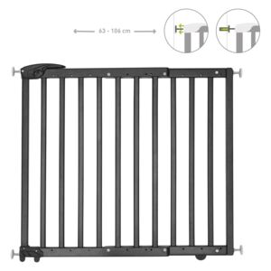 Badabulle Extendable Safety Gate Deco Pop Black 63-106 cm