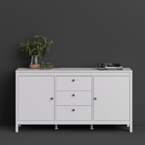 Madrid White 2 Doors and 3 Drawers Sideboard