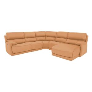 Link Leather Corner Chaise Power Sofa