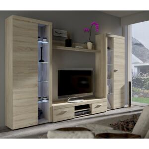 FURNITOP Cheap Living Room Furniture RUMBA/RODOS XL Oak Sonoma