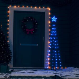 Christmas Cone Tree Blue 70 LEDs Decoration 50x120 cm