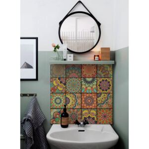 Tile decals Colorful Talavera Pattern