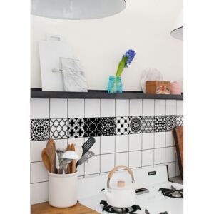Tile decals Black and White