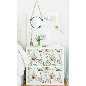 Ikea Kallax Decals White Lilies
