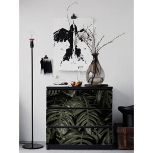 Ikea Malm Decals Monstera Leaves