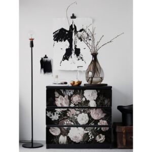 Ikea Malm Decals Vintage Floral Art