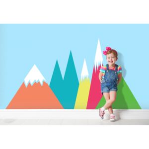 Wall decals Colorful Mountains