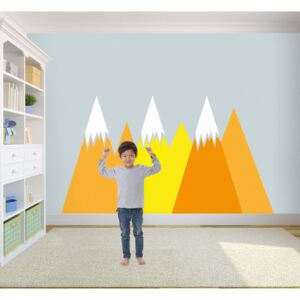 Wall decals Bright Yellow Mountains