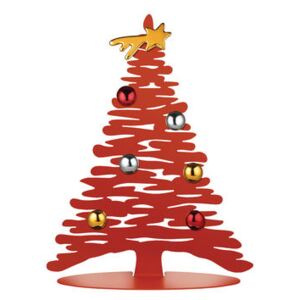 Bark Tree Christmas decoration - / Christmas tree with coloured magnets - H 30 cm by Alessi Red