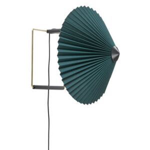 Matin Small Wall light with plug - / LED - Ø 30 cm by Hay Green