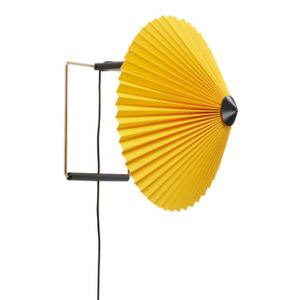Matin Small Wall light with plug - / LED - Ø 30 cm by Hay Yellow