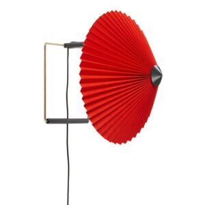 Matin Small Wall light with plug - / LED - Ø 30 cm by Hay Red
