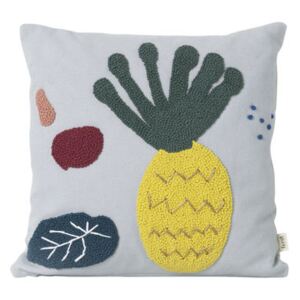 Ananas Cushion - / Embroidered - 40 x 40 cm by Ferm Living Multicoloured