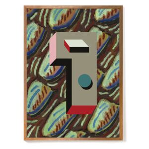 Nathalie du Pasquier - Mars 1937 Framed poster - / Limited, numbered edition - 52,4 x 72,4 cm by The Wrong Shop Multicoloured