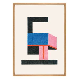 Nathalie du Pasquier - Froid Framed poster - / 49,5 x 69,5 cm by The Wrong Shop Multicoloured