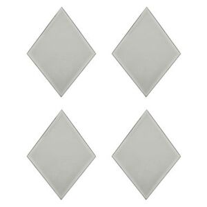 Diamond Wall mirror - / Set of 4 - 16 x 22 cm by House Doctor Grey