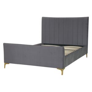 Donna Deco Double Bed - Grey