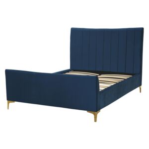 Donna Deco Double Bed - Navy