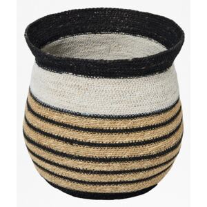 Seagrass Latitude Basket - natural/black/white