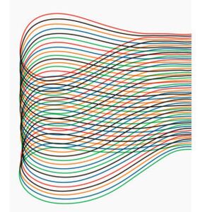 Pierre Charpin - Loop 3 Poster - / Limited edition, numbered & signed - 70 x 100 cm by The Wrong Shop Multicoloured