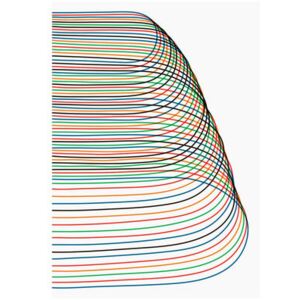 Pierre Charpin - Loop 4 Poster - / Limited edition, numbered & signed - 70 x 100 cm by The Wrong Shop Multicoloured