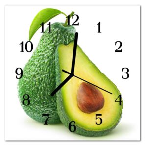 Glass Wall Clock Avocado Avocado Green