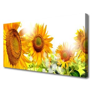 Canvas Wall art Sunflowers Floral Yellow Brown