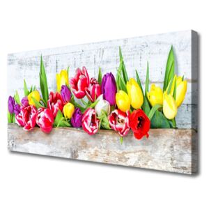 Canvas Wall art Tulips Floral Multi