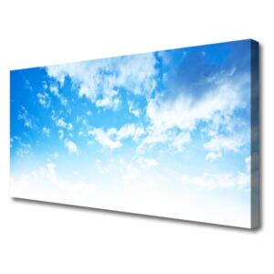 Canvas print Sky Landscape Blue White