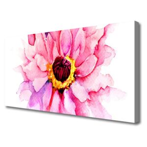 Canvas print Flower Floral Pink Yellow White