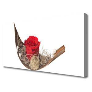 Canvas Wall art Rose Floral Red