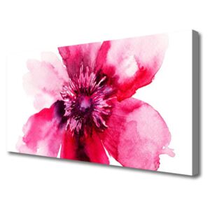 Canvas print Flower Floral Pink White