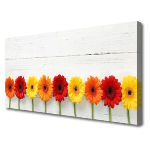Canvas Wall art Flowers Floral Orange Red Yellow