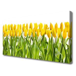 Canvas Wall art Tulips Floral Yellow Green