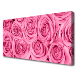 Canvas print Roses Floral Pink