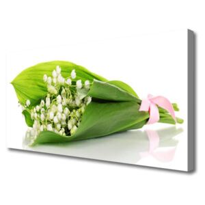 Canvas Wall art Flowers Floral White Green