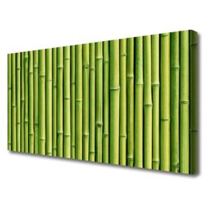 Canvas Wall art Bamboo Canes Floral Green