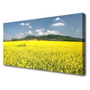 Canvas Wall art Meadow Nature Yellow