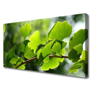 Canvas Wall art Branch Leaves Floral Brown Green